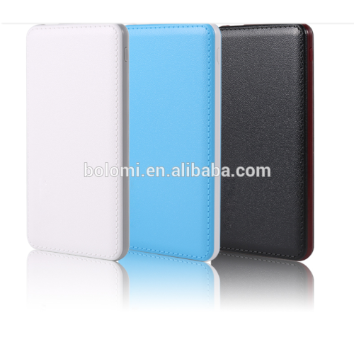 BOLOMI 10pcs/Lot Ultra Thin Slim Portable Power Bank Genuine High Capacity 6000mAh Fast Charging Backup Battery Pack Charger